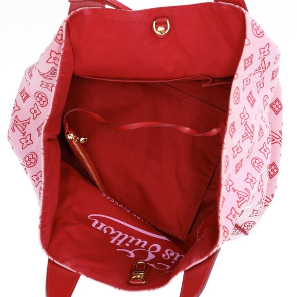 Louis Vuitton Cabas Ipanema PM Beach Line Tote Bag M95984 Rose Canvas - Picture 8 of 8